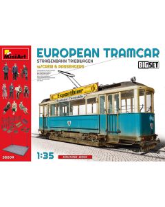 Miniart 1/35 European Tram Car with Crew & Passengers # 38009