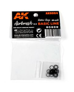Rubber Rings - 20 units (Airbrush Basic Line 0.3) - AK Interactive - AK9004