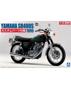 Aoshima 05166 1/12 Yamaha SR400S With Custom Parts - Plastic Bike Kit
