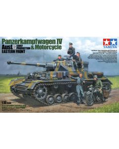 Tamiya 1/35 Panzer PzKpfw IV Ausf.G Early and Motorcycle - 25209
