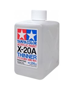 Tamiya Acrylic Poly Paint Thinners X-20-A 250ml Bottle - 81040