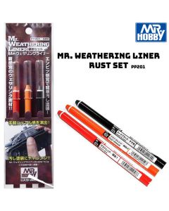 Mr Weathering Liner Rust Colour Set Mr Hobby - PP-201