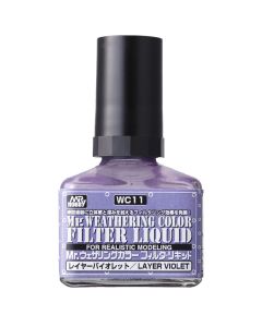 Mr Weathering Color Filter Liquid Layer Violet (40ml) - WC-11