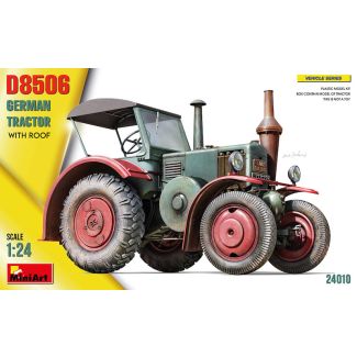 Miniart 1/24 German Tractor D8506 w/ Roof # 24010