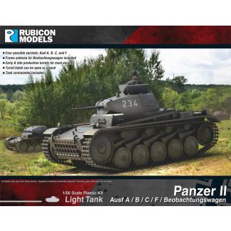 Rubicon Models 1/56 (28mm) Panzer II Ausf A-B-C-F - 280112