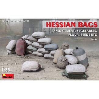 Miniart 1/35 Hessian Bags (Sand, Cement, Vegetables) - 35586