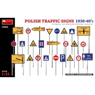 Miniart 1:35 - Traffic Signs Polish 1930's - 40's - 35664