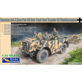 Gecko Models 1/35 German 4×4 7.5cm Pak 40 Anti-Tank Gun Tractor C8 (Beutewagen) - 35GM0073