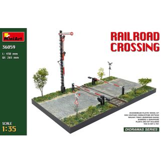 Miniart 1/35 Railroad Crossing Diorama # 36059