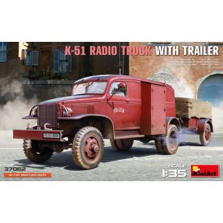 Miniart 1/35 K-51 Radio Truck w/ Trailer - 37062