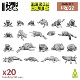 3D printed set - Frogs and Toads - Green Stuff World