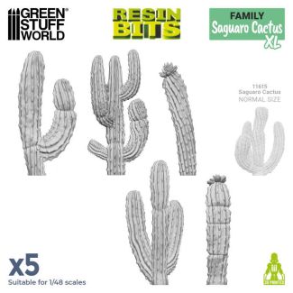 3D printed set - Saguaro Cactus XL - Green Stuff World