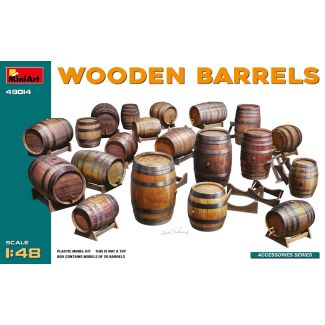 Miniart 1/48 Wooden Barrels # 49014