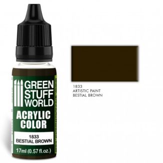 Acrylic Color BESTIAL BROWN 17ml - Green Stuff World-1833
