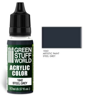 Acrylic Color STEEL GREY 17ml - Green Stuff World-1842