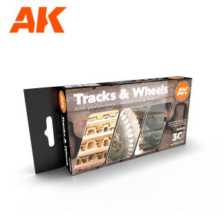 Tracks And Wheels 3G Paint Set - AK Interactive - AK11672