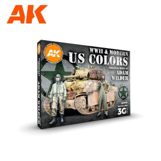 WWII & Modern US Colors - Signature Set By Adam Wilder - AK Interactive - AK11763