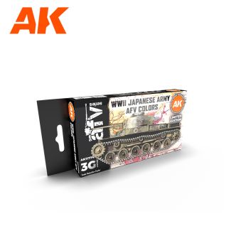 WWII Japanese Army AFV Colors SET 3G - AK Interactive - AK11774