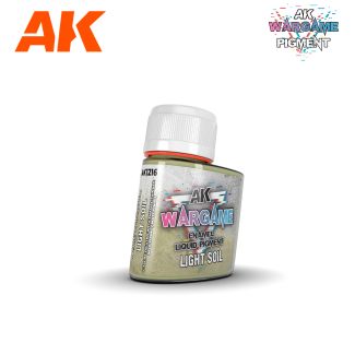 Light Soil 35 Ml. - AK1216 - Wargame Liquid Pigment AK Interactive