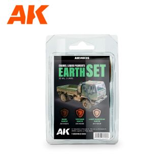 EARTH SET - Liquid Pigment - AK Interactive - AK14035
