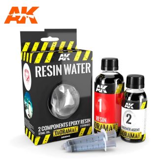 Resin Water 2-Components Epoxy Resin - 375Ml  - AK8043 - AK Interactive