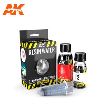Resin Water 2-Components Epoxy Resin - 180Ml  - AK8044 - AK Interactive