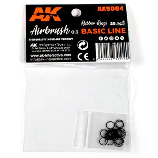 Rubber Rings - 20 units (Airbrush Basic Line 0.3) - AK Interactive - AK9004