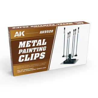 Metal Painting Clips With Stand - AK Interactive