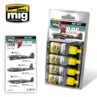 RAF Late WWII Colour Paint Set Ammo By Mig - MIG7214