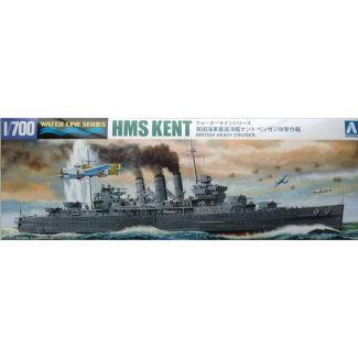 Aoshima 05671 1/700 British Heavy Cruiser HMS Kent - Plastic Model Kit