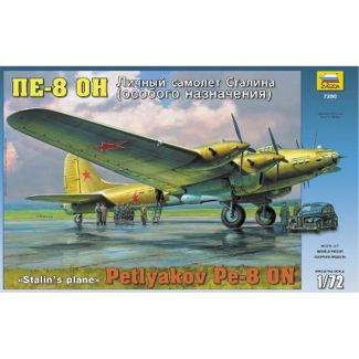 Zvezda Z7280 Pe8 Stalin Plane 1:72 Plastic Model Kit