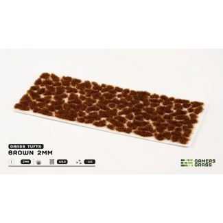 ﻿Brown 2mm Tufts - Gamers Grass