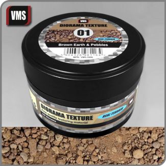 VMS Diorama Texture No.1 Brown Earth & Pebbles 100ml - DI06