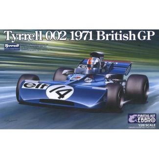 EBBRO 20008 Tyrrell 002 British GP 1971 Cevert 1:20 Car Model Kit - E008