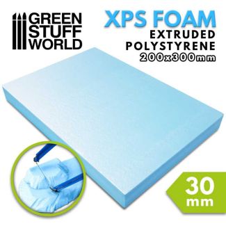 Extruded FOAM XPS 30mm - A4 size - Green Stuff World