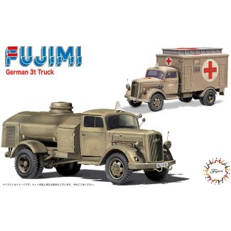 Fujimi 1/72 German 3 ton Truck (Rescue Vehicle/Refuel) Model Kit - F723075