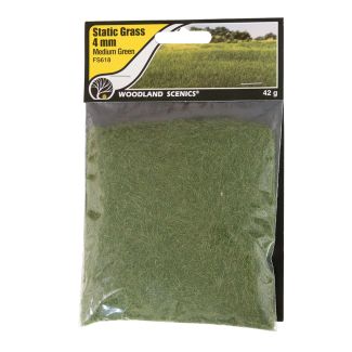 Woodland Scenics 4mm Static Grass Medium Green - FS618