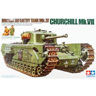 Tamiya 1/35 British Churchill VII Military Model Kit - 35210