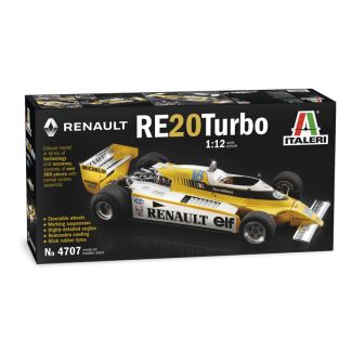 Italeri Renault Re23 Turbo F1 1/12 Car Kit - 4707