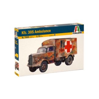 Italeri Kfz.305 Ambulance 1/72 Figures Kit - 7055
