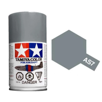 Tamiya AS-7 Neutral Gray (USAAF) 100ml Spray Paint for Scale Models - 86507