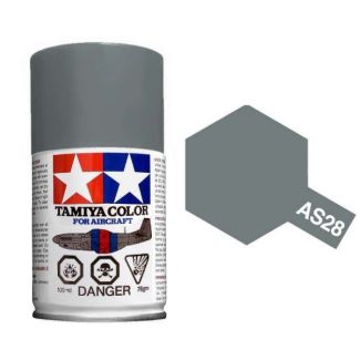 Tamiya AS-28 Medium Grey 100ml Spray Paint for Scale Models - 86528