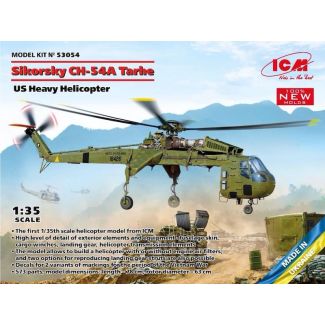 ICM 1/35 Sikorsky CH-54A Tarhe US Heavy Helicopter (100% new molds) - 53054