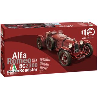 Italeri 4708 Alfa Romeo 8C 2300 Roadster (1931 -33) 1:12 Plastic Model Car Kit