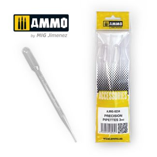 Large Pipettes 3mL (0.1 oz) 4 pcs Ammo By Mig - MIG8234