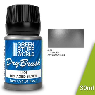 Metallic Dry Brush - DRY AGED SILVER 30 ml - Green Stuff World