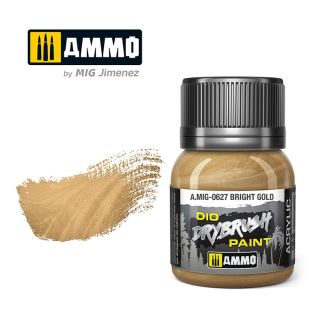 Dio Dry Brush Bright Gold 40ml Ammo By Mig - MIG0627