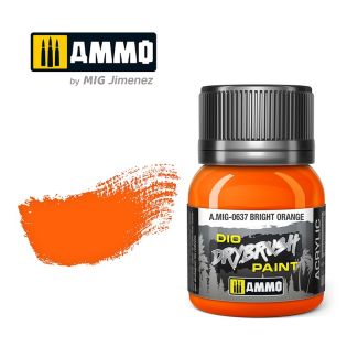 Dio Dry Brush Bright Orange 40ml Ammo By Mig - MIG0637