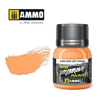 Dio Dry Brush Light Orange 40ml Ammo By Mig - MIG0638