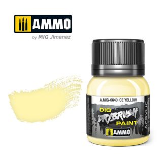 Dio Dry Brush Ice Yellow 40ml Ammo By Mig - MIG0640